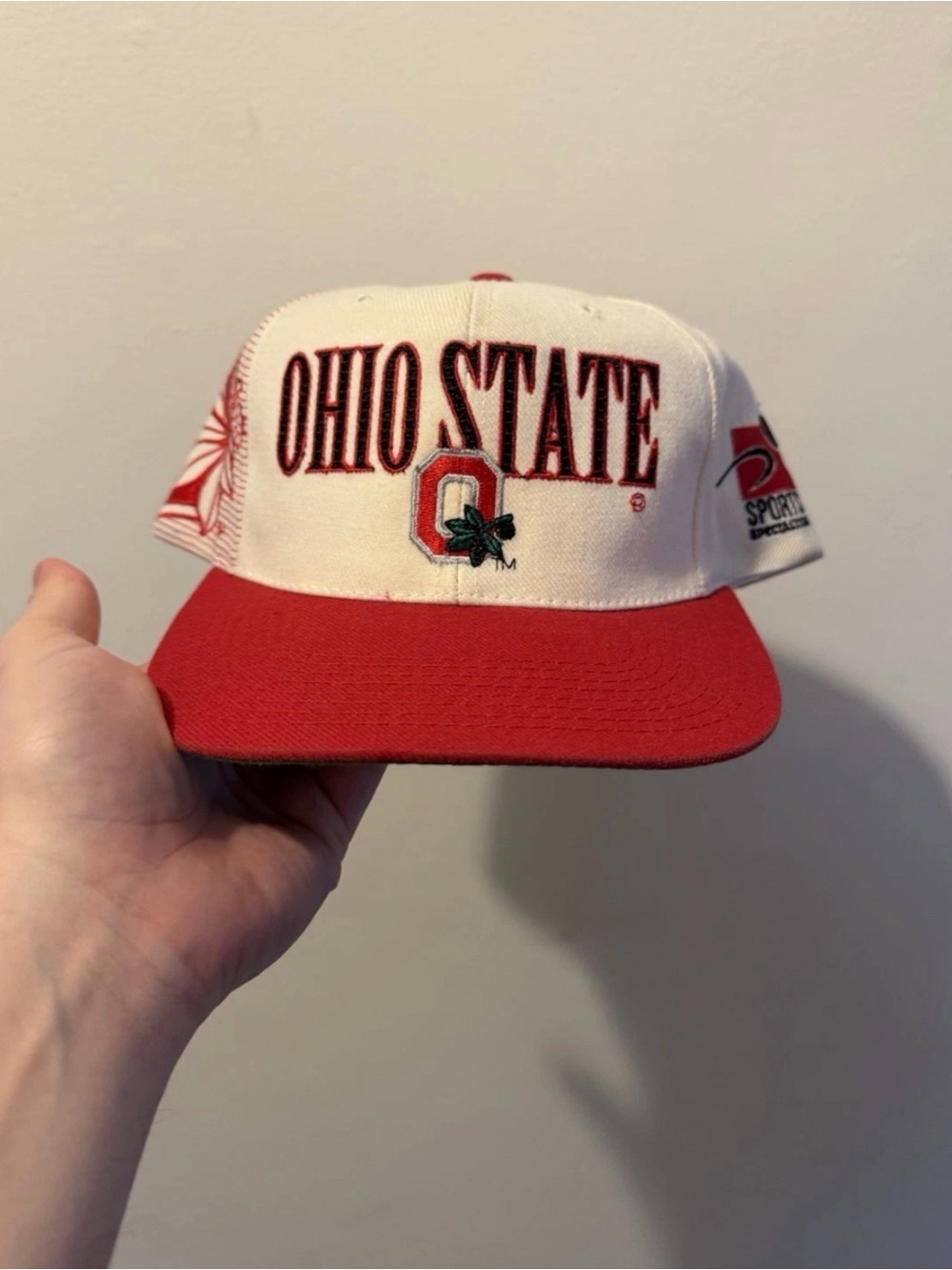 Ohio State Red & White Snapback Hat by Sports Specialties